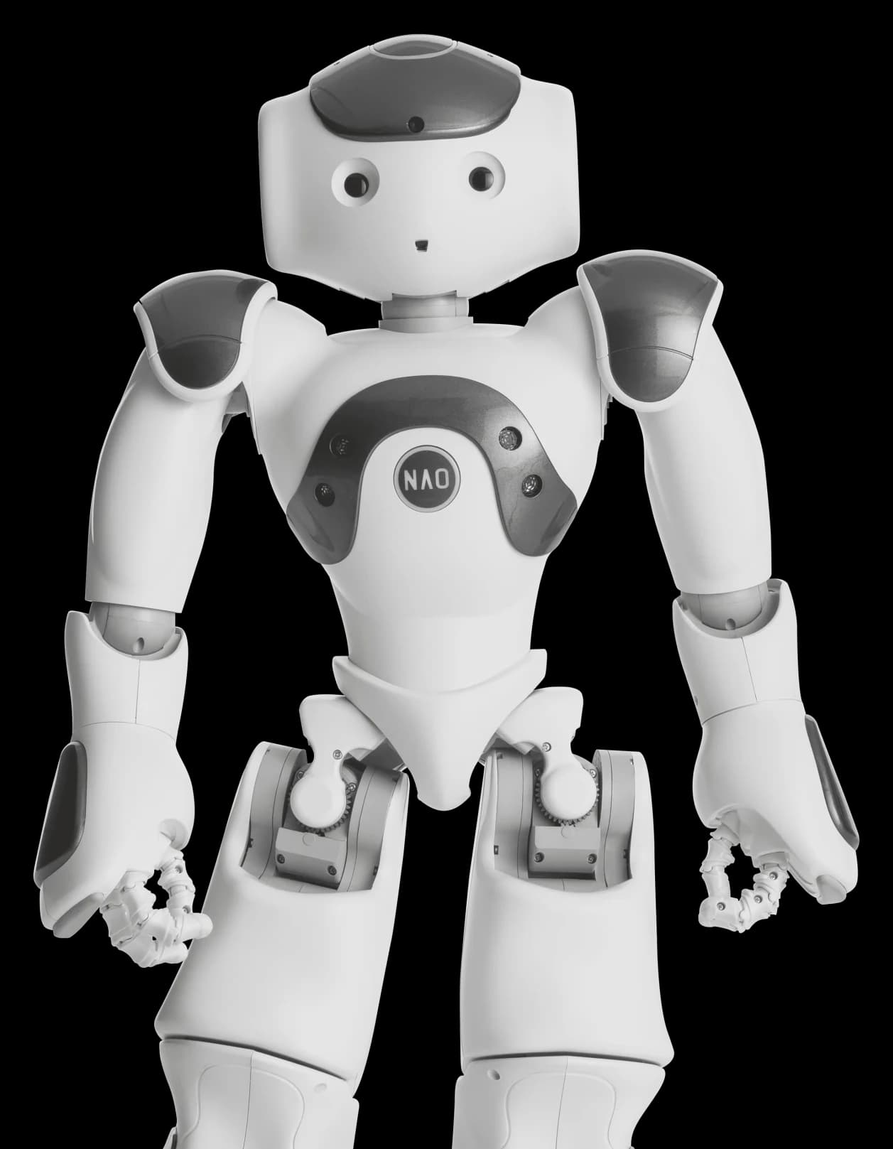 NAO als kompakter humanoider Roboter.