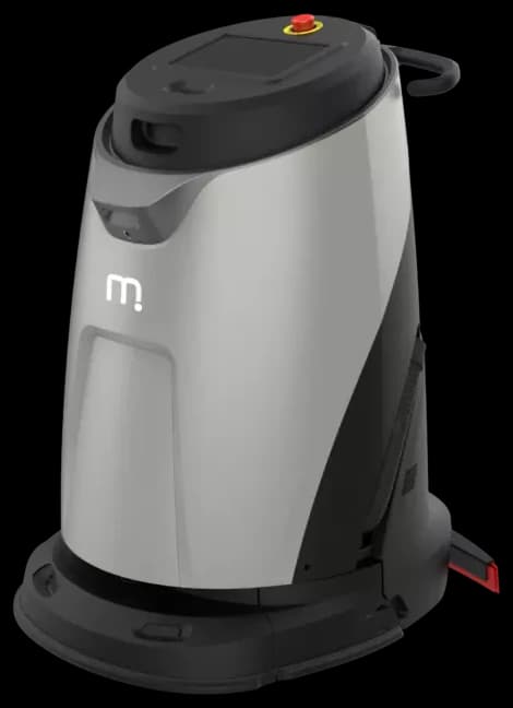 Gausium Scrubber 50 in einer schrägen Produktansicht.